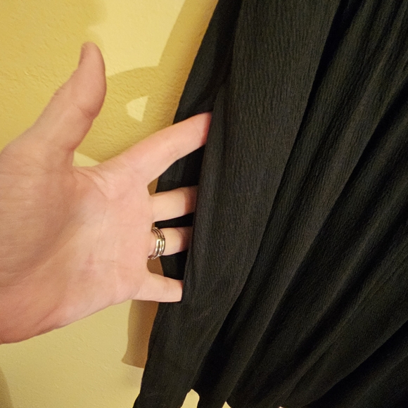 Ava & Viv Black Sleeveless Scoop-neck Babydoll Empire Waist Midi Dress Size 3X - Picture 12 of 12